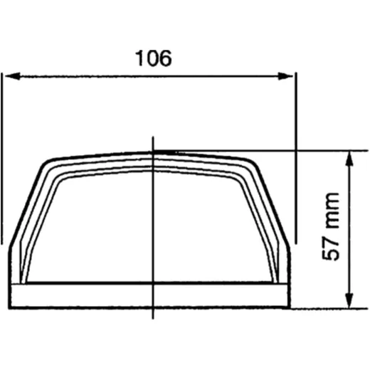Kennzeichenleuchte für VW T4 LT1 schwarz 24V_0