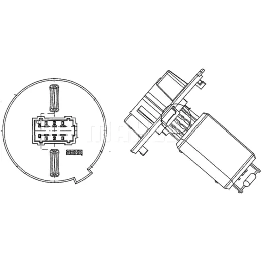Interior Fan Controller ID MQ 1080679 for Motorcycles