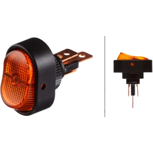ON/OFF SWITCH OVAL ORANGE for Motorcycles