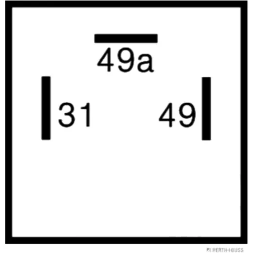 Flasher 3 pin 12V MQ 1081108 for: Hercules W2000_0