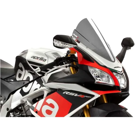 Racing screen PUIG smoke grey for: Aprilia RSV4