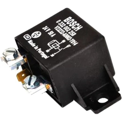 Bosch 24V 50A Heavy-Duty Closing Relay with Mounting Bracket