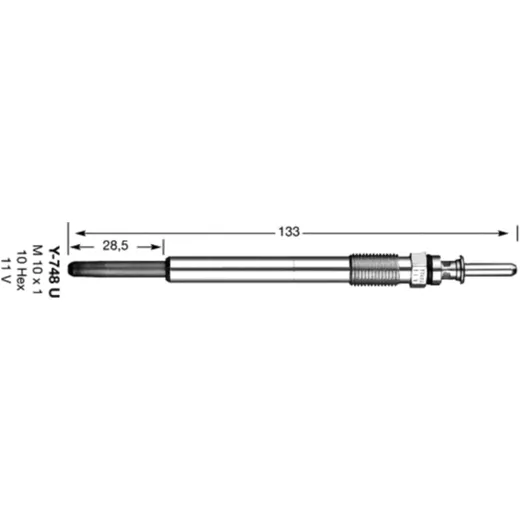 NGK Glow Plug D-Power 14 Alternative: 1330448