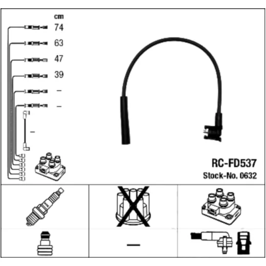 Zündkabel Satz RC-FD537