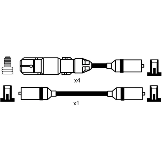 Zündkabel Satz RC-VW230