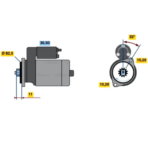 Anlasser für Motorräder - Bosch Startermotor Alternative: 8710684