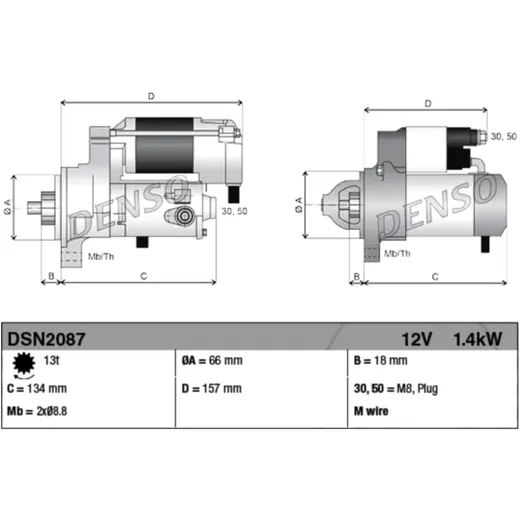 Starter Motor for Motorcycles 1401270