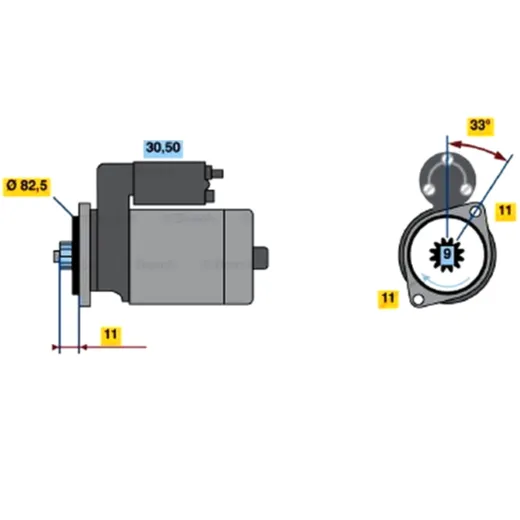 Anlasser Austauschteil für Motorräder 1405372