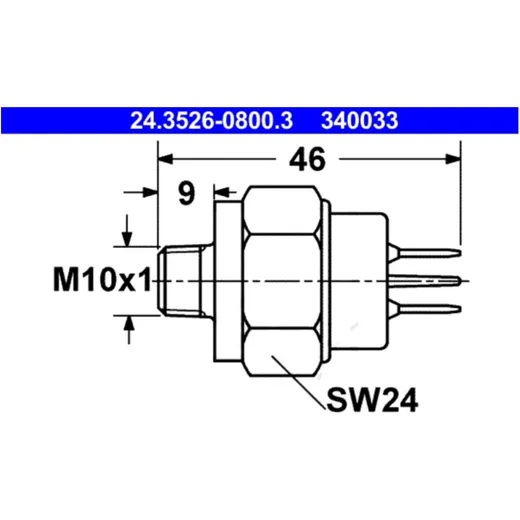 Brake light switch ID MQ 1452267 for: Moto Guzzi California, Nevada, Le Mans