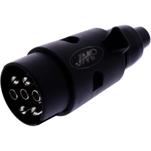 Stecker 7-polig 12V JMP Kunststoff Gummitülle