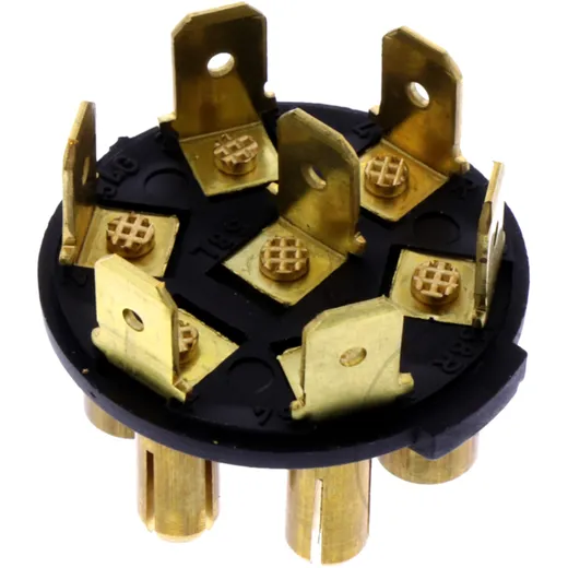 7-Pin Plastic Plug 12V Flat Terminal Connector_0