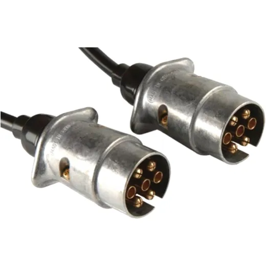 7-Pin Connection Cable 12V with 2 Plugs, Length 4 Meters_0