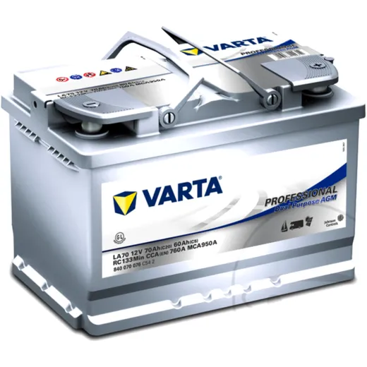 Batterie Professional 12V 70AH Varta für: AGM