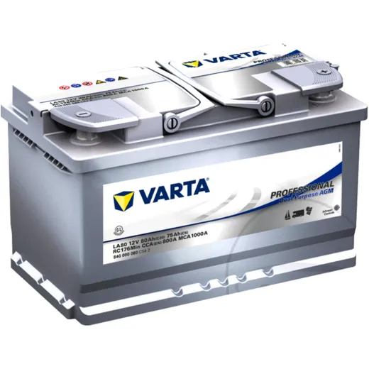 Batterie Professional 12V 80AH Varta für: AGM