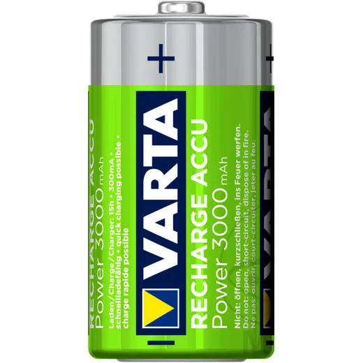 VARTA Rechargeable Baby C Batteries 3000 mAh 2-Pack_0