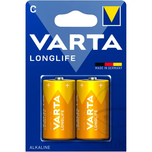 VARTA Longlife C Batterie 2er Blister für Geräte
