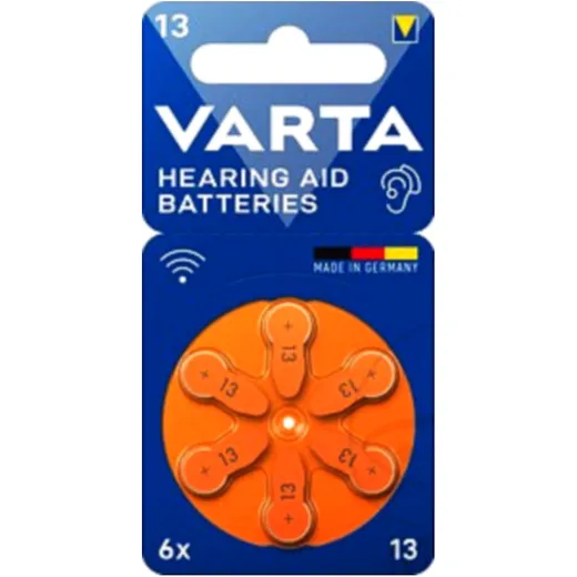VARTA 6er Blister Hörgeräte-Batterien PR48