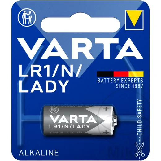 Gerätebatterie Alkaline Lady LR1 Varta 1er Blister