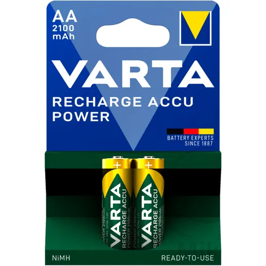 Akku-Gerätebatterie Mignon AA Varta 2er Blister Recharge Accu Power