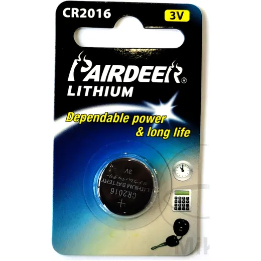 Pairdeer Knopfzelle CR2016 für elektronische Geräte