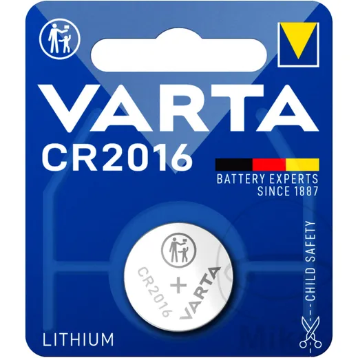 VARTA CR2016 Knopfzelle Lithium 1er Blister