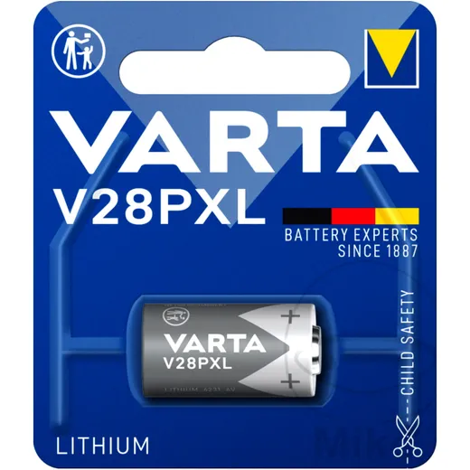 VARTA V28PXL Lithium-Ion Battery 1 Blister Pack