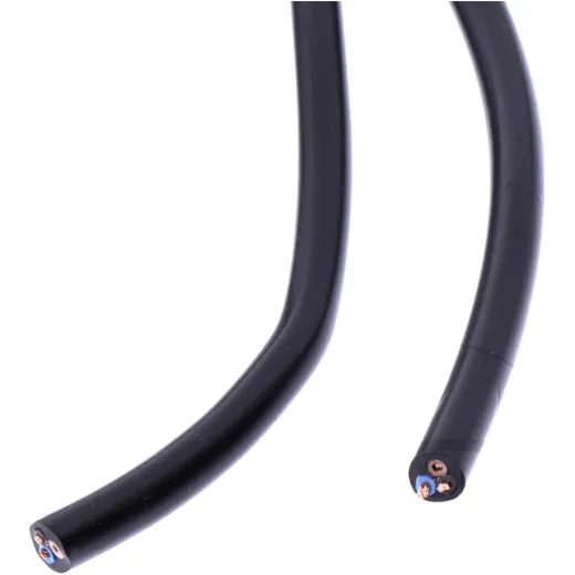 Cable H03VV for 3x0.75 Black 5M_0