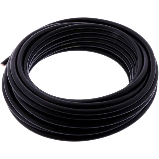 CABLE 10.0 mm² BLACK RING JMP 10M