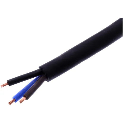 Kabel H05RR für 3x1.5 schwarz von JMP - 2.5 Meter