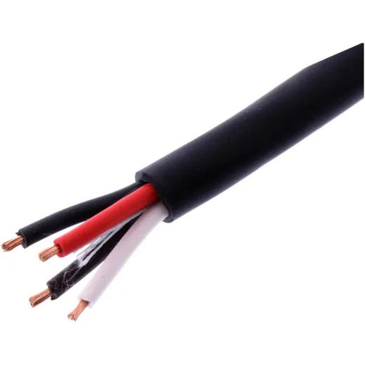 Kabel H05RR für 4X1.5, schwarz, JMP, 5 Meter