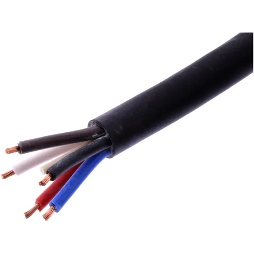 Kabel H05RR für 5X1.5 schwarz 10 Meter
