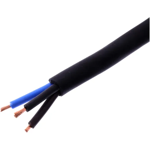 Kabel H05RR für 3x1.5 schwarz JMP 10 Meter