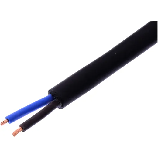 Kabel H05RR für 2X1.5 schwarz - 50 Meter