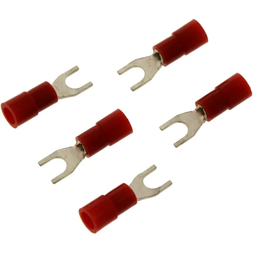 Insulated Fork Cable Lugs 0.5-1.5 mm² M3 JMP Pack 5 PCS