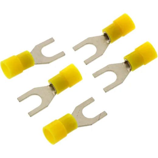 Insulated Fork Cable Lug M6 4.0-6.0 mm² JMP Pack 5 PCS