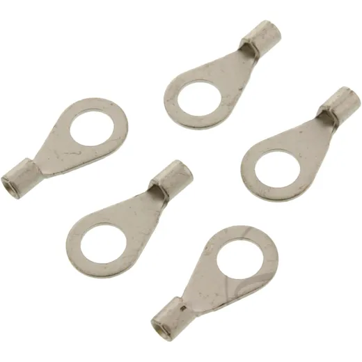 Insulated Ring Connector M6, 1.5-2.5 mm², Pack of 5