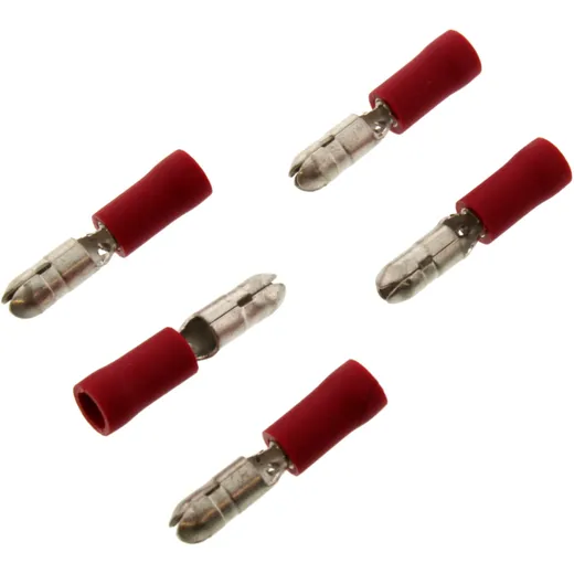 Insulated Round Plug 0.5-1.5 mm² 4 mm JMP Pack 5 PCS