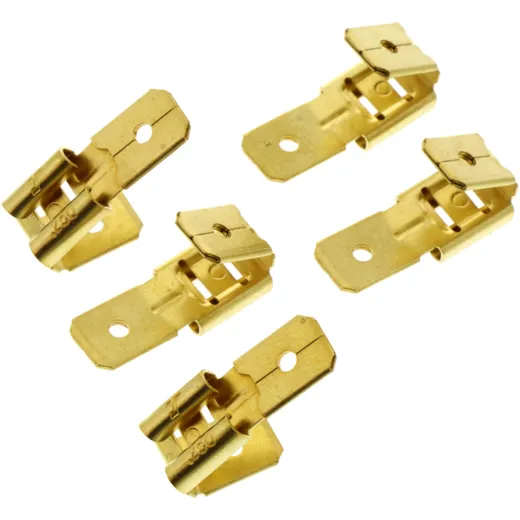 Uninsulated Flat Connector Distributor 6.3 mm JMP Pack of 5