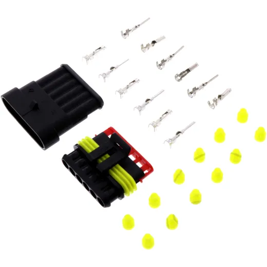 6-Pin Connector Block Set for Cars and Commercial Vehicles
