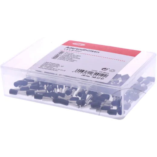 End Sleeves for Wire Cross-Section 1.5mm², Length 8mm, JMP Pack