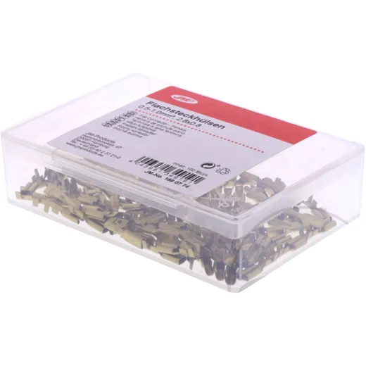 Spade Connector Female Uninsulated 0.5-1.0 2.8mm JMP Pack 100 PCS