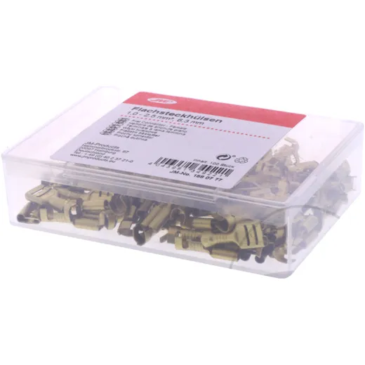 Flachsteckhülse unisoliert 1.0-2.5 mm² 6.3 mm JMP_0