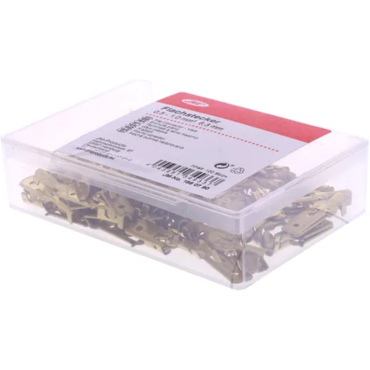Uninsulated Flat Connector 0.5-1.0 mm² 6.3 mm JMP Pack 100 PCS_0
