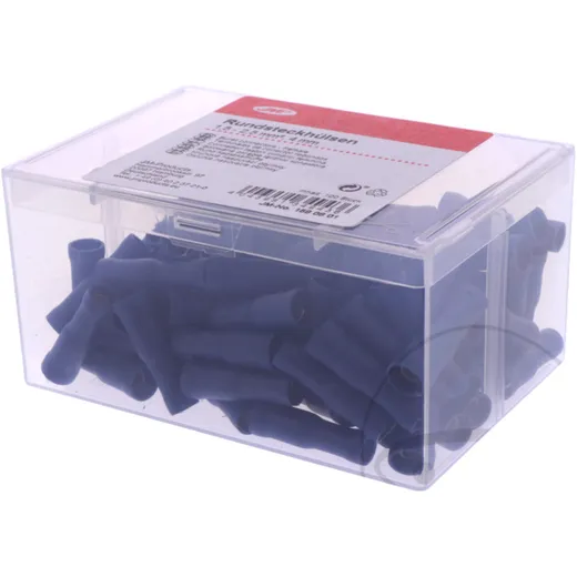 Rundsteckhülse isoliert 1.5-2.5 mm² 4 mm JMP Packung 100 Stück_0