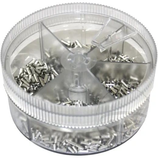 Aderendhülsen Sortiment unisoliert 0.5-2.5 mm² 1900 Stück