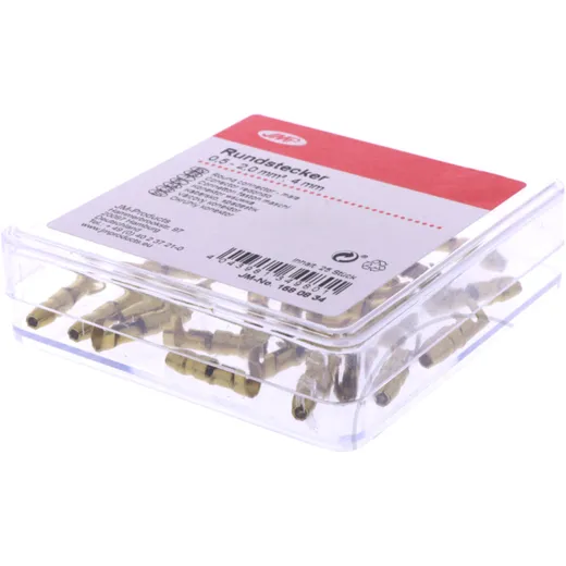Rundstecker 0.5-2.0 mm² 4 mm JMP Packung 25 Stück_0
