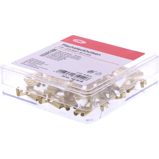 JMP Flachsteckhülse unisoliert 1.0-2.5 mm² 6.3mm_0