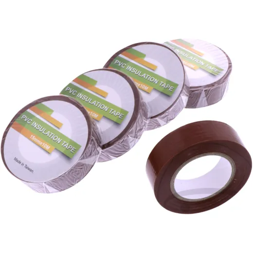 Insulating Tape 10m Brown JMP Pack 5 pcs