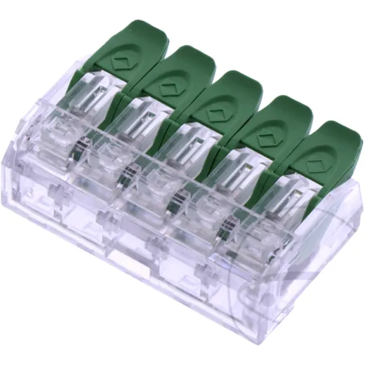 Connection Terminal 5 Pol 0.2-4.0 Green/TT