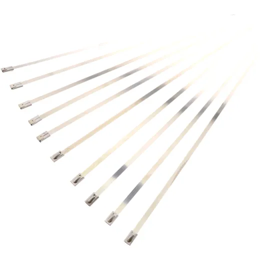Stainless Steel Cable Ties 4.5x370 mm, Reusable, 10 PCS